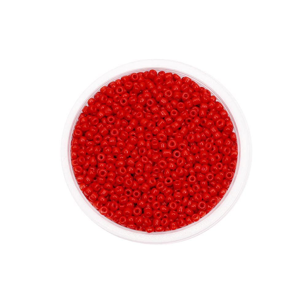 33-Color Solid Glass Beads for DIY Jewelry & Beaded Bracelets