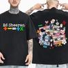 High Quality Crewneck Ed Sheeran Tour 2024 T-Shirts Man Woman Harajuku O-Neck Short Sleeve Anime Shirts Popular Muscic Fans Gift