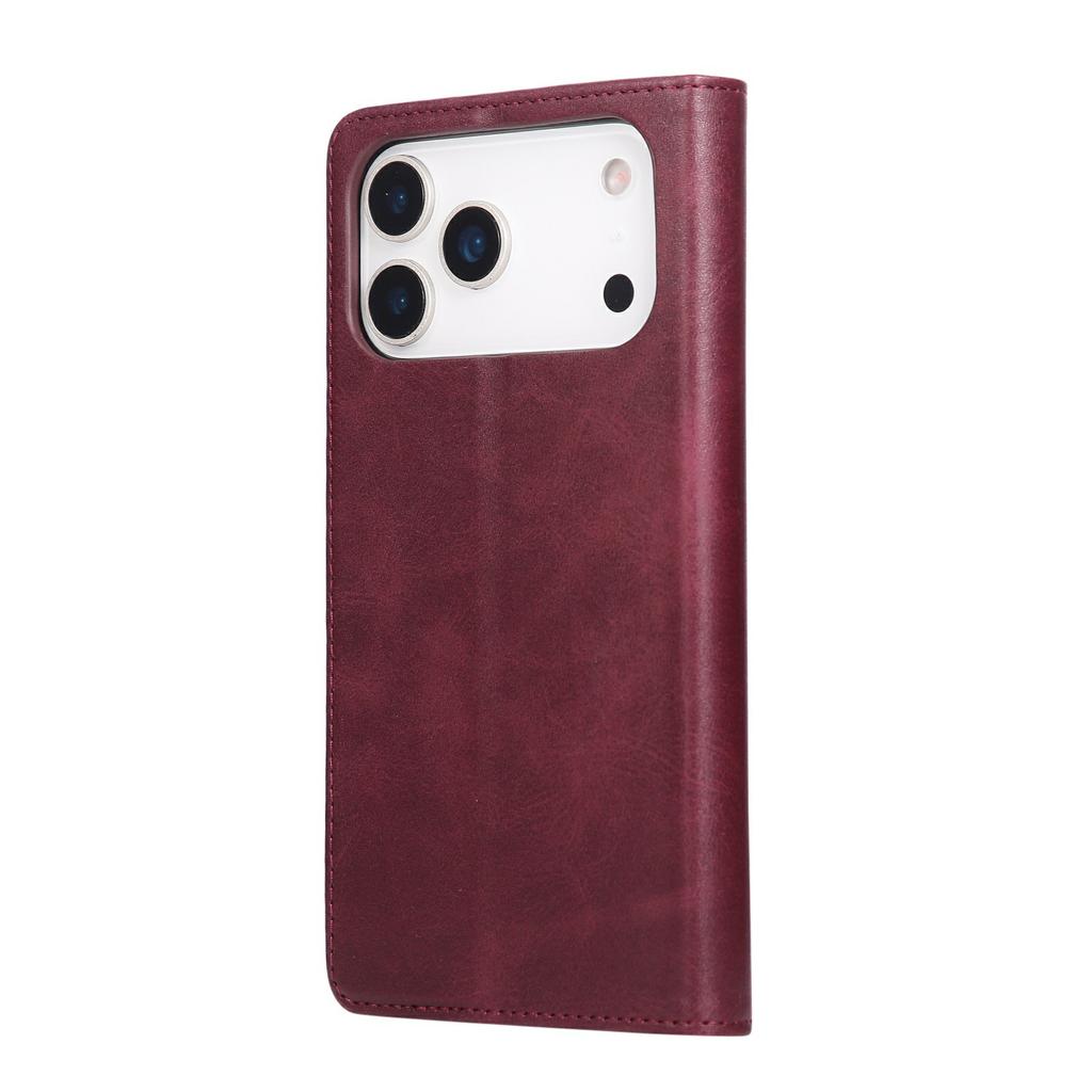 For iPhone 17 Pro Case RFID Blocking PU Leather Phone Wallet Cover