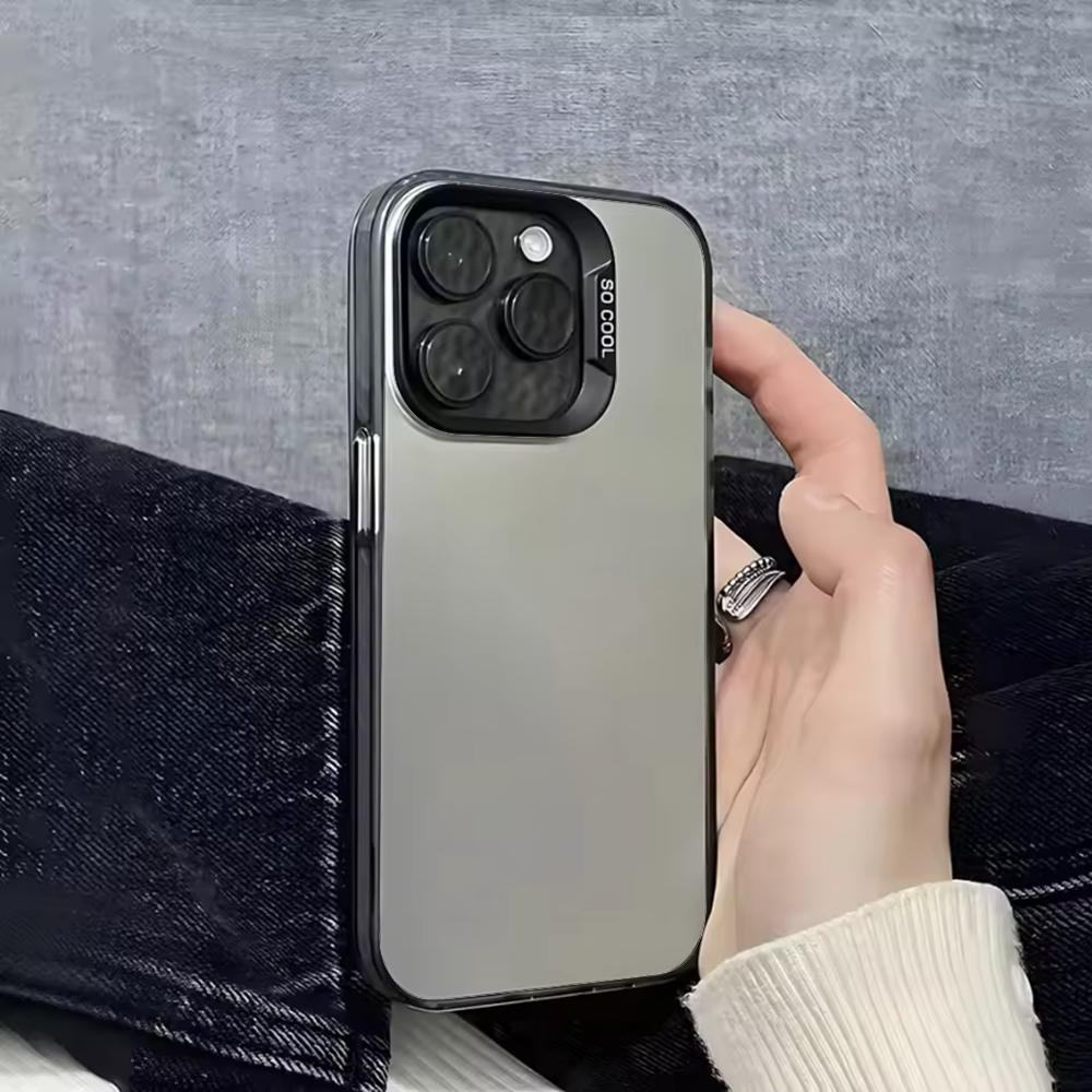 Jirai Kei Cute Girl Phone Case For iPhone 16,15,14,13,12,11,Pro,Max,Plus,Mini,SE Black White Matte Shockproof Cover
