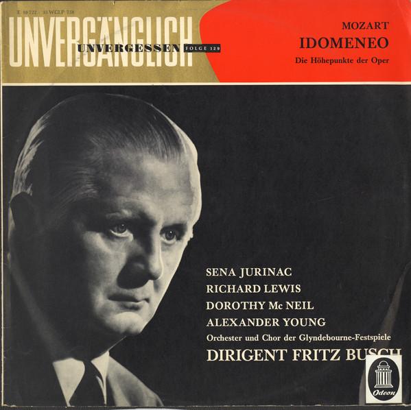 LP Record WOLFGANG AMADEUS MOZART  GLYNDEBOU  Mozart Idomeneo  Die Hohepunkte d E80722 Odeon Germany Classical Used
