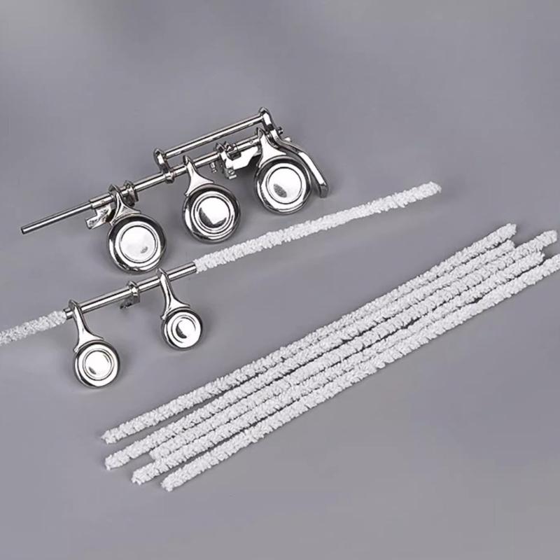 Set mit 100 Baumwoll-Flötenreiniger-Stäbchen Flexible Hygienische Stäbe Geeignet für Holzblasinstrumenten-Wartungswerkzeug