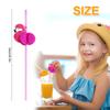 50 to 150pcs/lot Paper Straws For Flamingo Pineapple Drinking Straws Cupcake Hawaiian Decoration Supplies Paper Drinking Straws