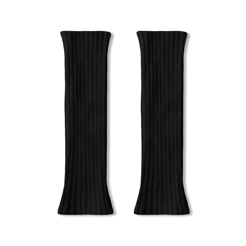Knitted Sock Snow Boots for Women In Spring and Autumn, Grey Leg Warmers for The Calves, and Warm Pile Socks for Autumn and Winter