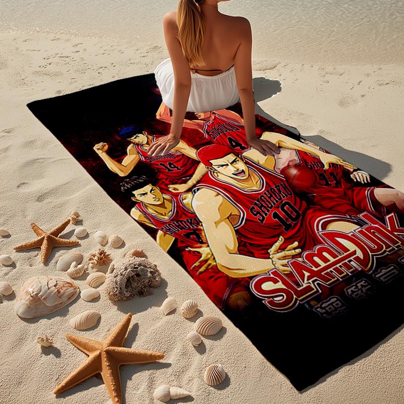 Slam Basketball Heroes Beach Towel, Super Soft Microfiber, Gift for Her/Him, Birthday, for Pool, Beach, Travel, Home Decor Fan gifts
