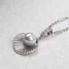 New Pearl Shell Pearl Silver Necklace Ins Necklace Niche Gift