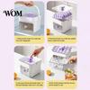 Odor Resistant Ice Tray 2-In-1 Tray, Maker And Storage Bin Set, Large Capacity 25-Cell Portable Box One-Click Easy Release Cube Maker, for Camping