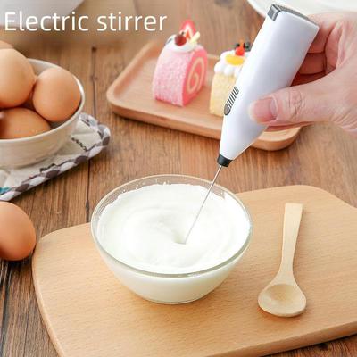 Electric Milk Frother & Egg Beater - Automatic Coffee Stirrer & Cream Whipper