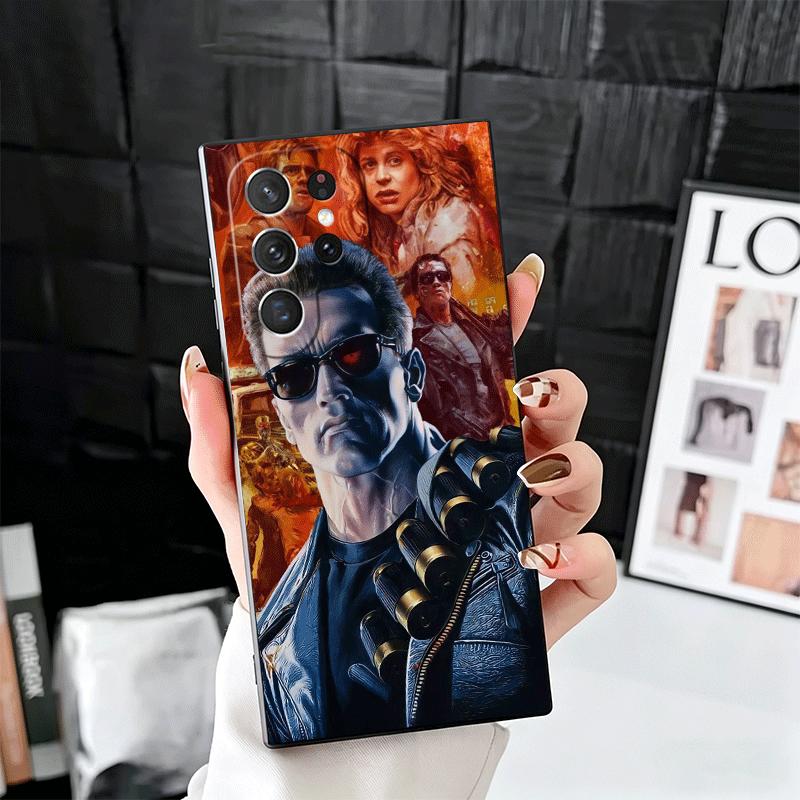 

Terminator Arnold Schwarzenegger Soft Phone Case for Samsung Galaxy S26 S25 Edge S24 Ultra S23 Plus S22 S21 FE S20 Black Cover B Samsung S26 Ultra