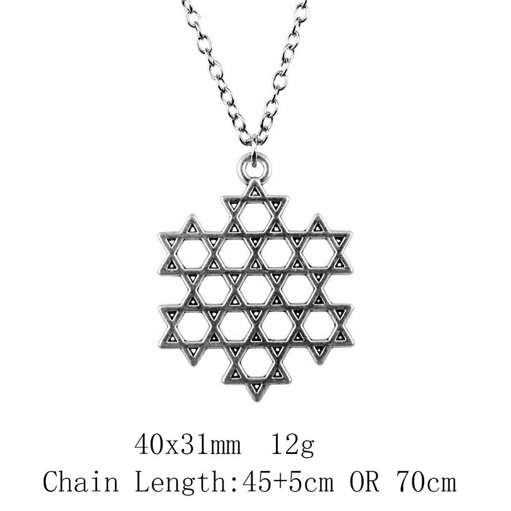 Gifts For Women Woman Long Necklace Celtic Hexagram 45cm Or 70cm Long Chain Necklace Cheap Cute Stuff Pendants And Necklaces