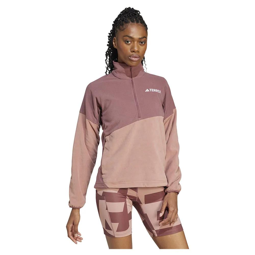 Adidas Fleece Jacket with Half-zip Terrex Multi Climawarm