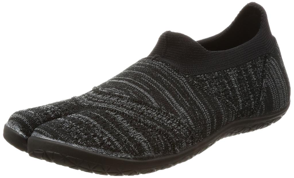 Hitoe Tabi-style Shoes, Zebra Gray, Size 22.0