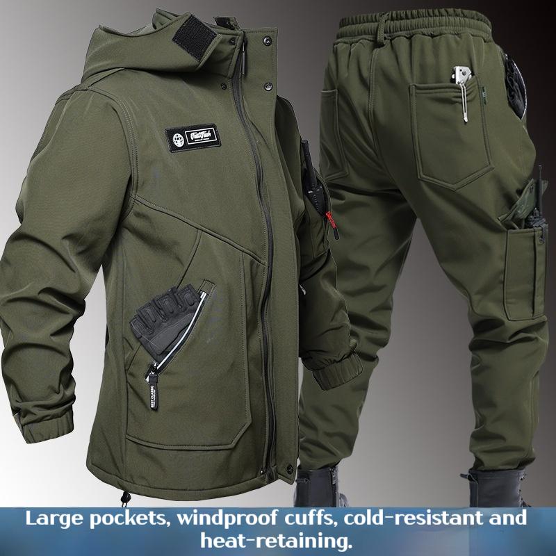Luxury Training Suit Men Men's Sports Suits Tracksuit Sports Suit Man Clothes Waterproof Windproof and Warm Assault Suit