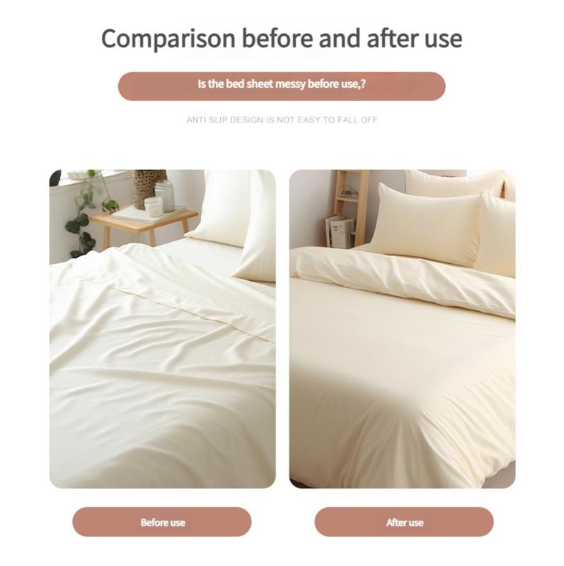 Slip Resistant Bed Sheet Clamps for Mattress Quick Setups Hide Styles Home Tool