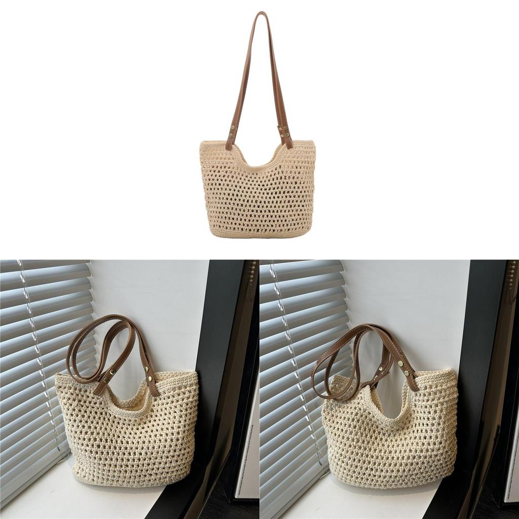 Large Capacity Cozy Knit Tote Bag For Daily Casual Fashion Women