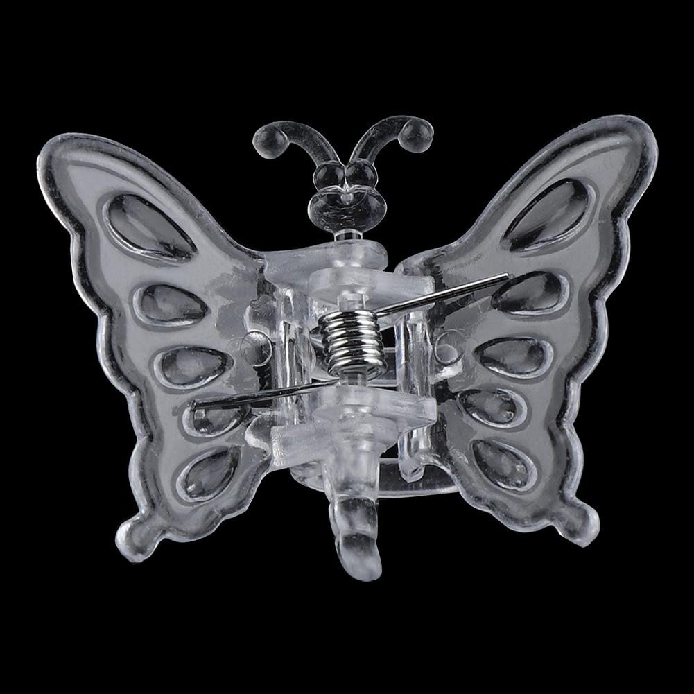 100Pcs Garden Tools Stem Clips Grow Upright Orchid Plastic Mini Stalks Flower