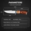 4" Meat Cleaver Hunting Knife High-end Colored Wood Handle Boning Knife Cutting Meat Cutter Outdoor Knife Kitchen Camping Knife