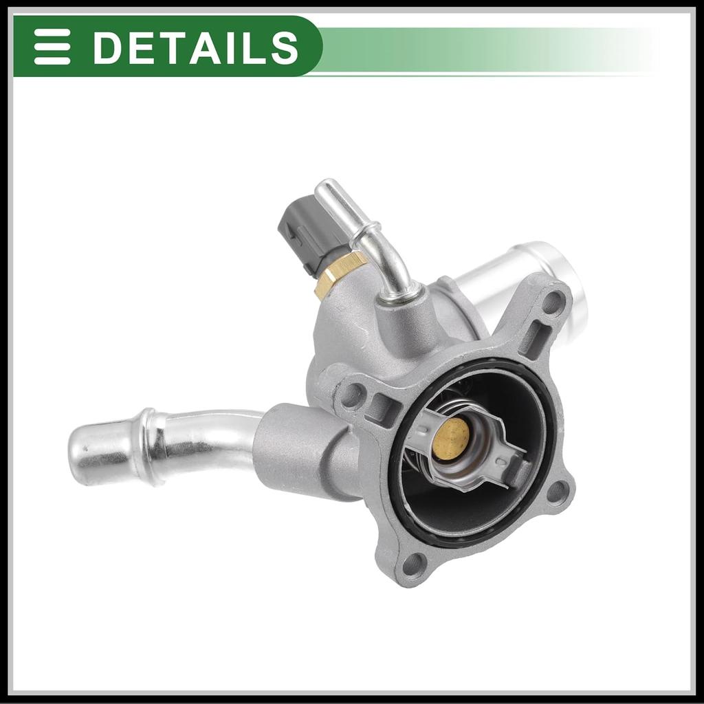 Engine Coolant Thermostat Housing Assembly Replacement for Jeep Cherokee 2014-2021, 816-194 Metal Silver Tone 1Pc