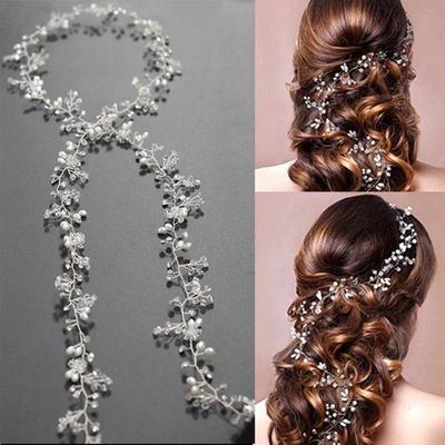 Hochzeit Mode Kopfschmuck für Braut handgemachte Hochzeit Blumen Perle Haarschmuck Haarnadel Ornamente