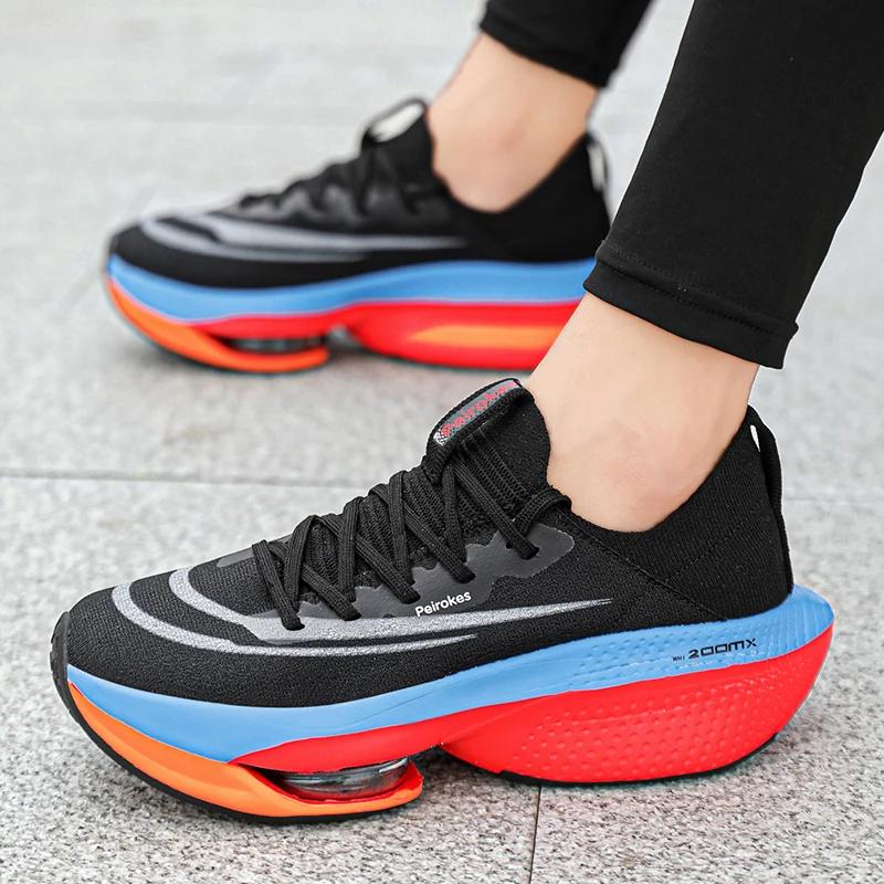 Silniční běžecké boty Karbonová deska Maratonské Letní sportovní boty pro chlapce Silná podrážka Vzduchový polštářek Originální běžecké boty