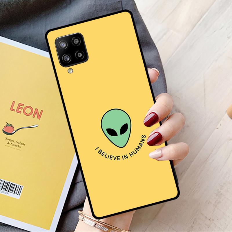 Cartoon Alien For Samsung Galaxy A05 A06 A56 A36 A26 A16 A22 A32 A52 A54 A34 A14 A55 A15 A53 A33 A35 Case