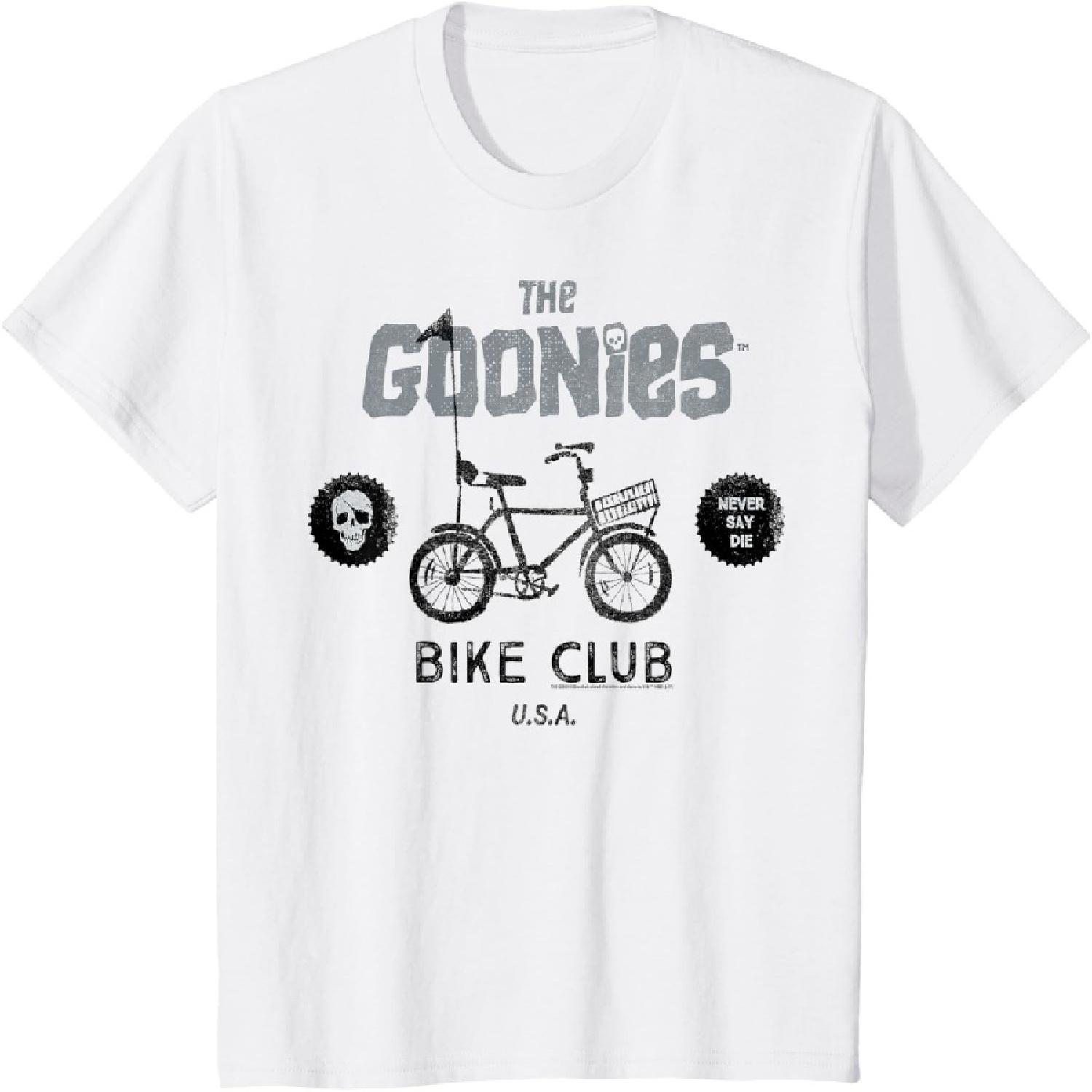 Kids The Goonies Bike Club Never Say Die Text T-Shirt XXXXXL белый
