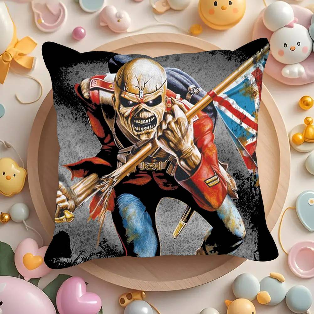 Band I-Irons horror Maidens  Pillowcases cushion covers living room sofas home decor gifts