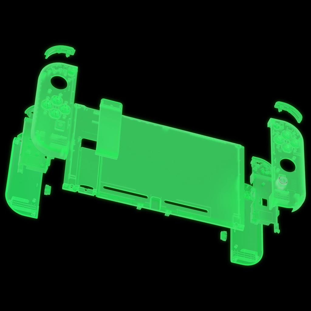 Custom DIY Replacement Case Shell for eXtremeRate Clear Material Back Plate for Switch Holder Handle Controller Housing for and Full Button Set In the