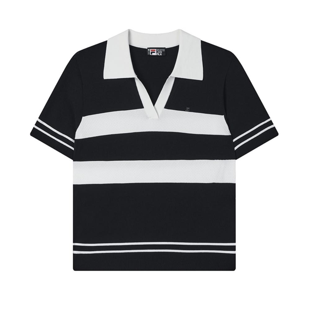 New FILA Lifestyle Polo Shirt Women's Legend Blue F11W523404FNV