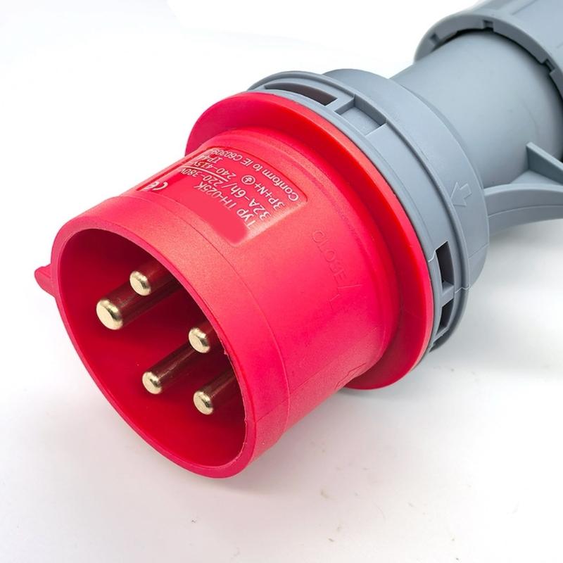 Flexible 50cm 5 Pin Industrial Adapter Cable Coupler CE32A Plug Electrical Adapter Wire for Outdoor Decorations
