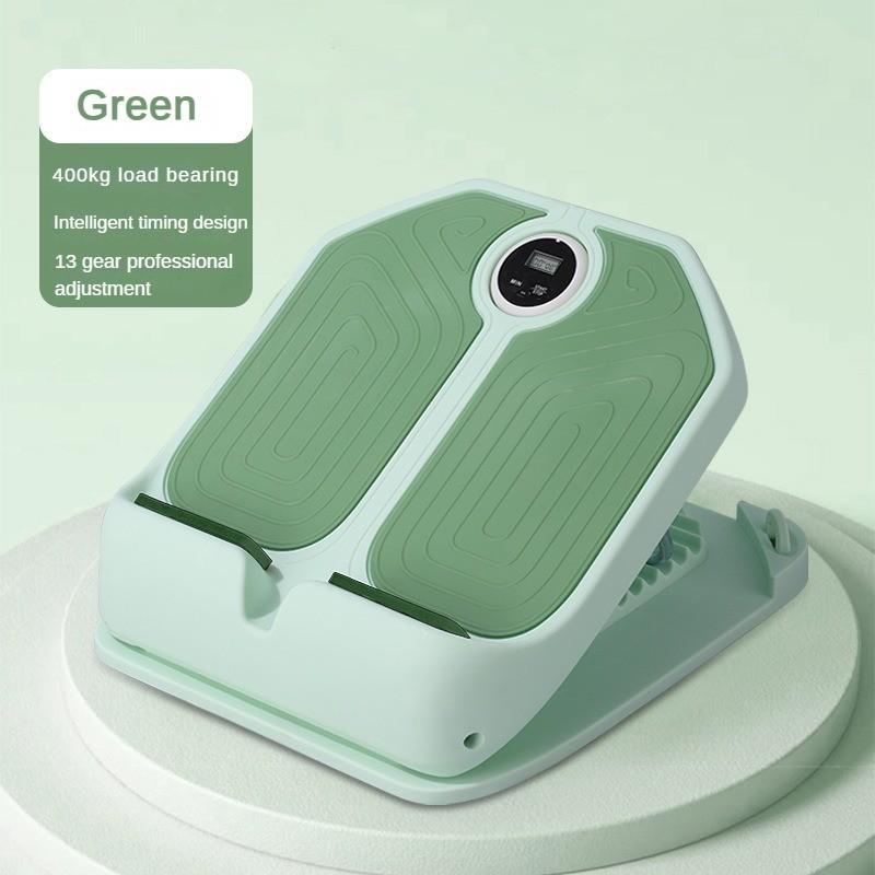 Pink/Green Multifunctional Stable Support Tensile Plate Digital Display Anti Slip Calf Stretcher Fitness Leg Press Assistive Equipment