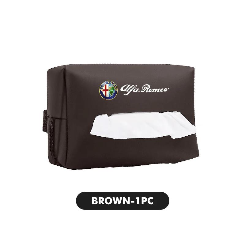 

For Alfa Romeo 2026 Hot Sticker Car Logo Center Console Armrest Tissue Box Seat Back Hanging Paper Boxs For Alfa Romeo 159 Giuli