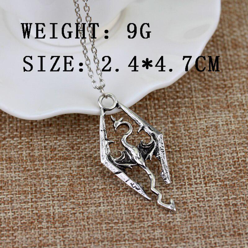 Wisiorek Smok Vintage Naszyjnik Choker Męski Dodatek Biżuteryjny