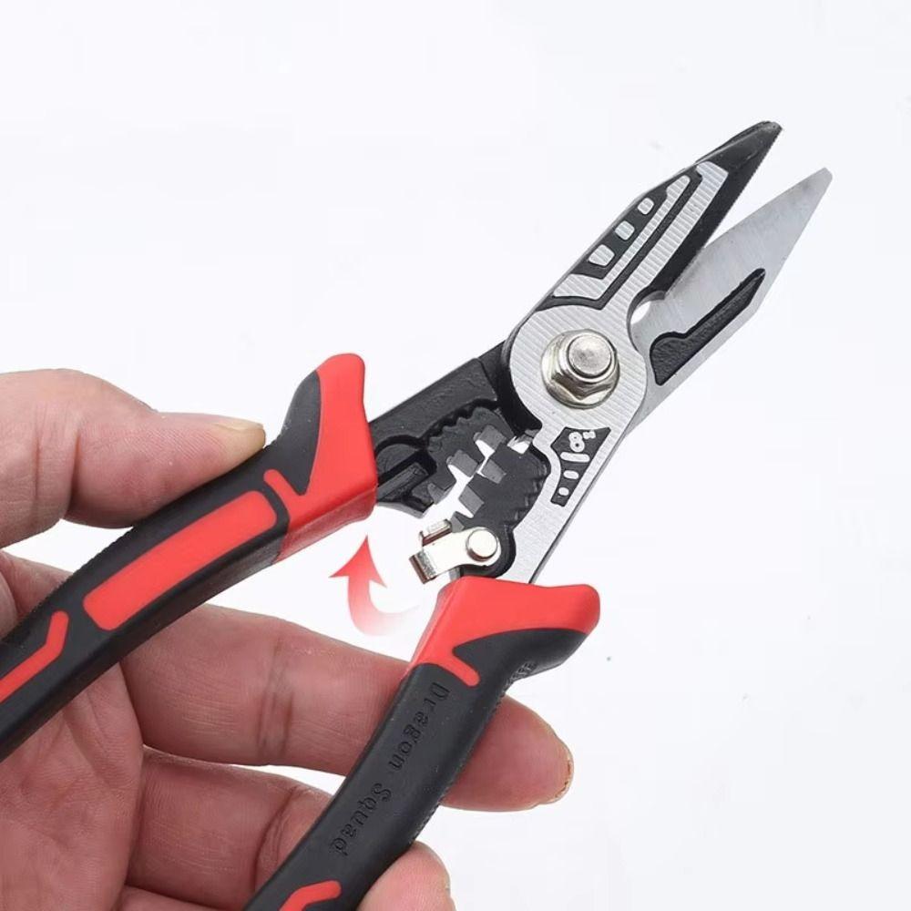 Professional Grade Metal Sheet Shear Anti Slip Handle Wire Cutters Wire Stripping Pliers Linesman