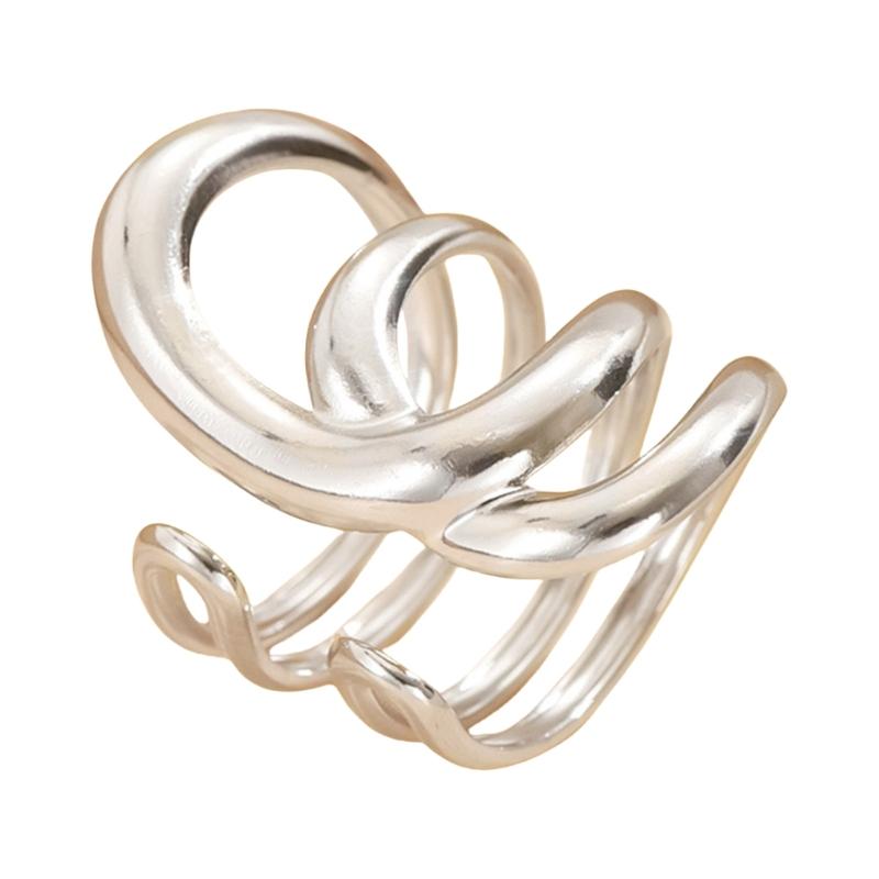 Irregular Line Rings Stylish Couple Present Rings Trendy Women Rings Hollow Rings Suitable for Women and Couple Present