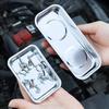 Square Round Magnetic Trays Holder Stainless Steel Magnetic Parts Storage Bowl Bolts Screw Tray Metal Tool Organizer Plate
