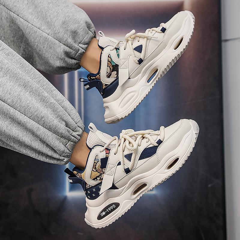 Men 's Casual Four Seasons Fashion  Students Comfortable Sneakers Boys Trending Soft Sole Breathable Shoes
