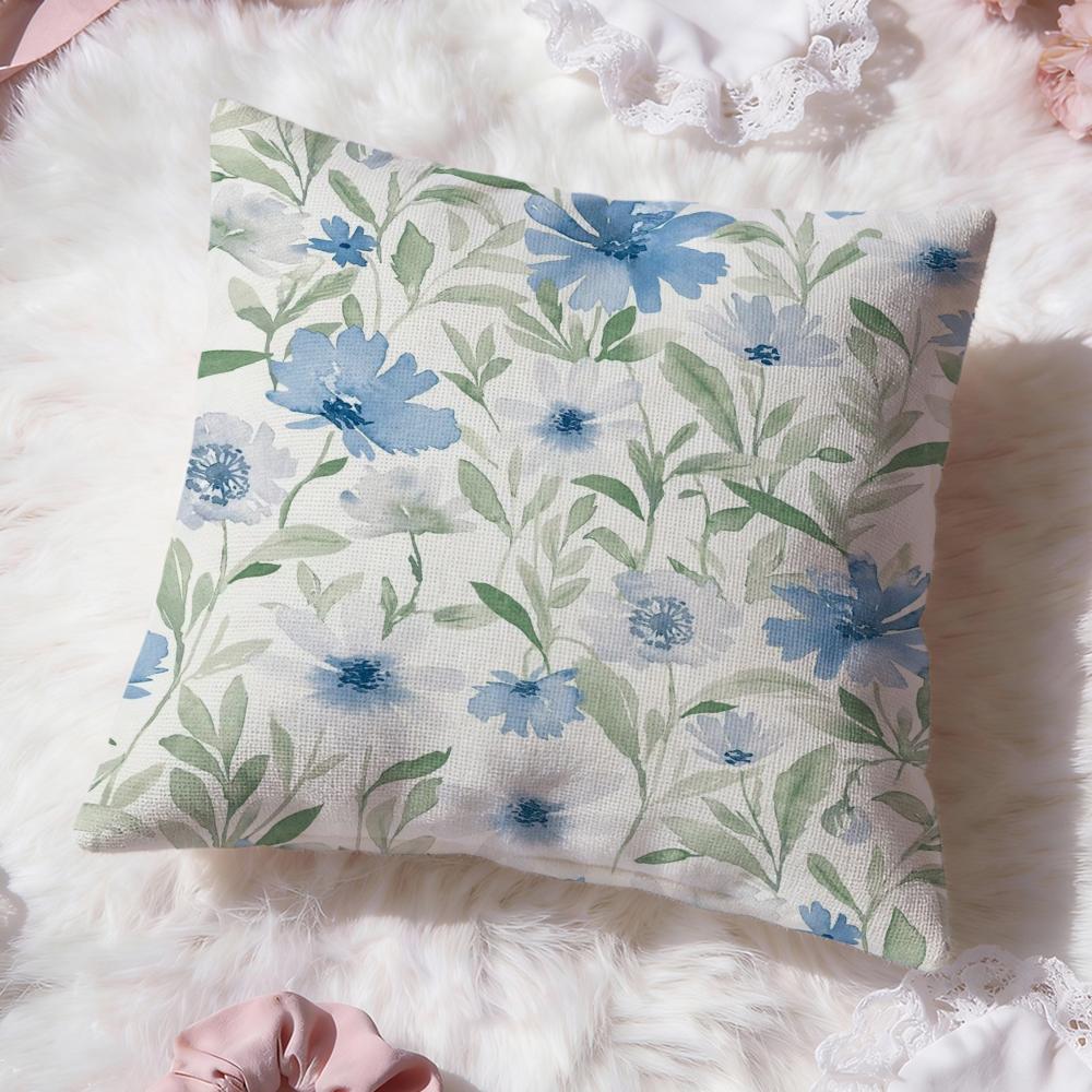 flower pattern Cushion Cover Premium Comfort Reversible Pillow Cove Two in One Design for Any Room Car Interior