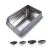 Stainless Steel Litter Box Anti Splashing Odorless Easy To Clean High Sides Semi Enclosed Cat Litter
