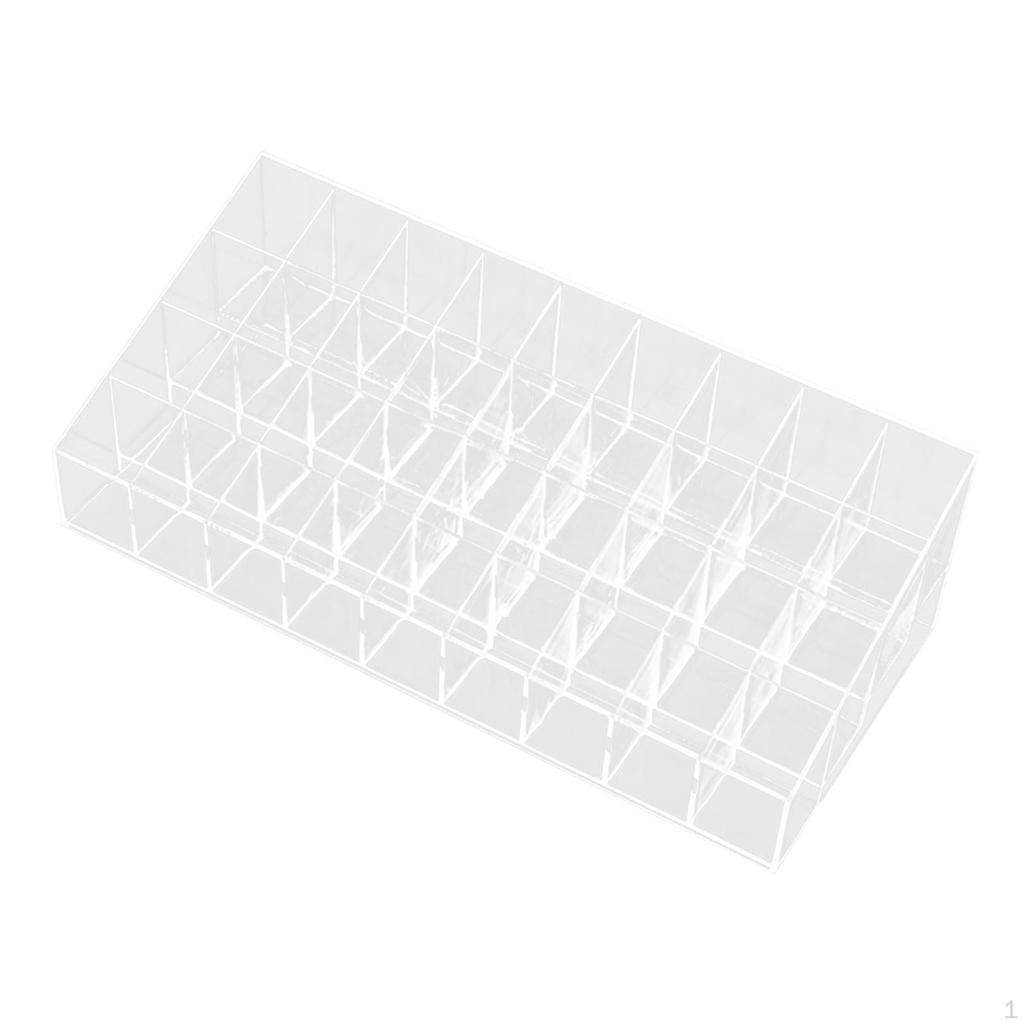 Acrylic Cosmetic Storage Box Lipstick Case Compact Holder Nail Polish Container for Bottles