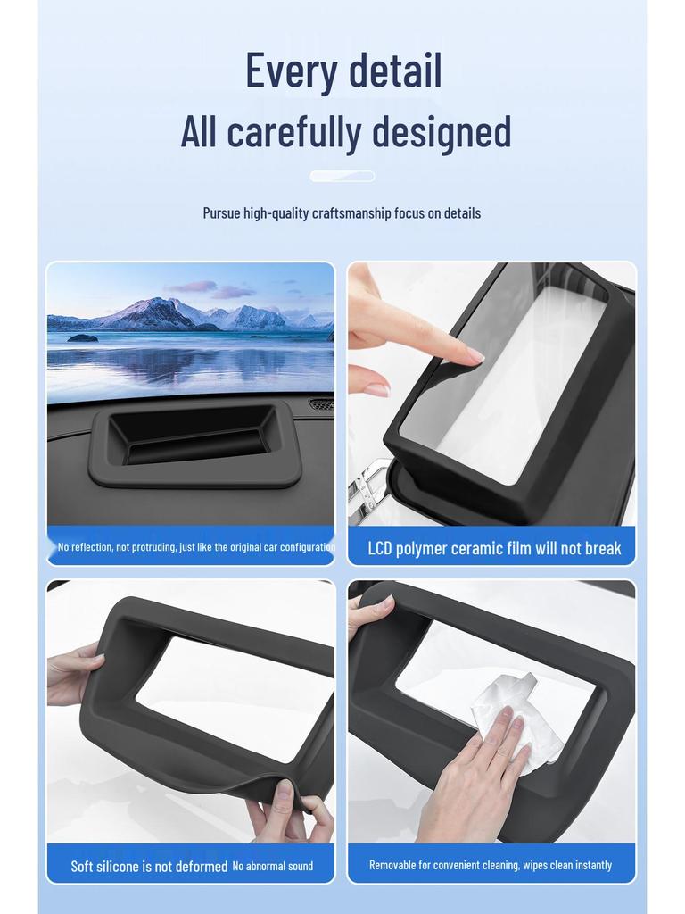 Wenjie M7 Silicone HUD Protective Frame & Dashboard Dust Cover