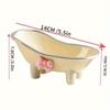Cute Bathtub Soap Holder Bow Soap Tray Creative Bathtub Soap Dish  Bathroom Accessories Home Decor