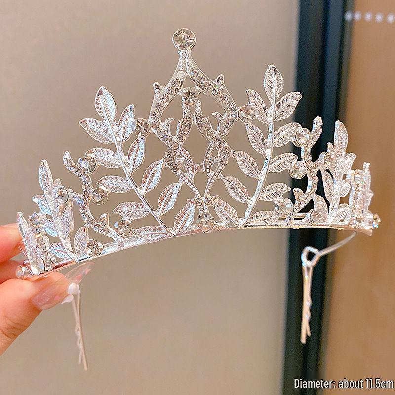 Children's Crystal Crown Headband: Elegant Princess Performance Hairpiece for Girls