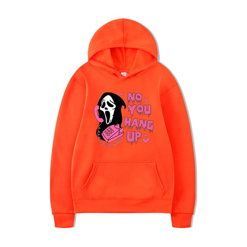 Halloween Lockeres Lässiges Bedrucktes Buntes Kapuzensweatshirt Langärmlig Herbst Winter Mode Stil Hoodies