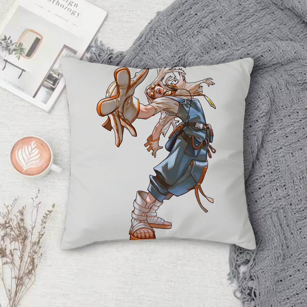 Gachiakuta Doublesided Printed Square Pillow Cover Decorative Cushion Cover for Sofa Bedroom Bedside