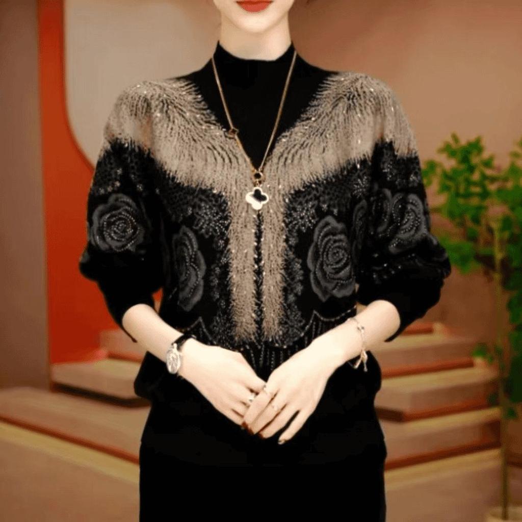 Winter Anti-Pilling Knit Wool Sweater - Stylish & Loose, Age-Defying Fashion for Women & Moms