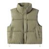 Autumn and Winter New Lambskin Cotton Clothes Vest Women's Stand-up Collar Zipper Cardigan Loose Women's Vest