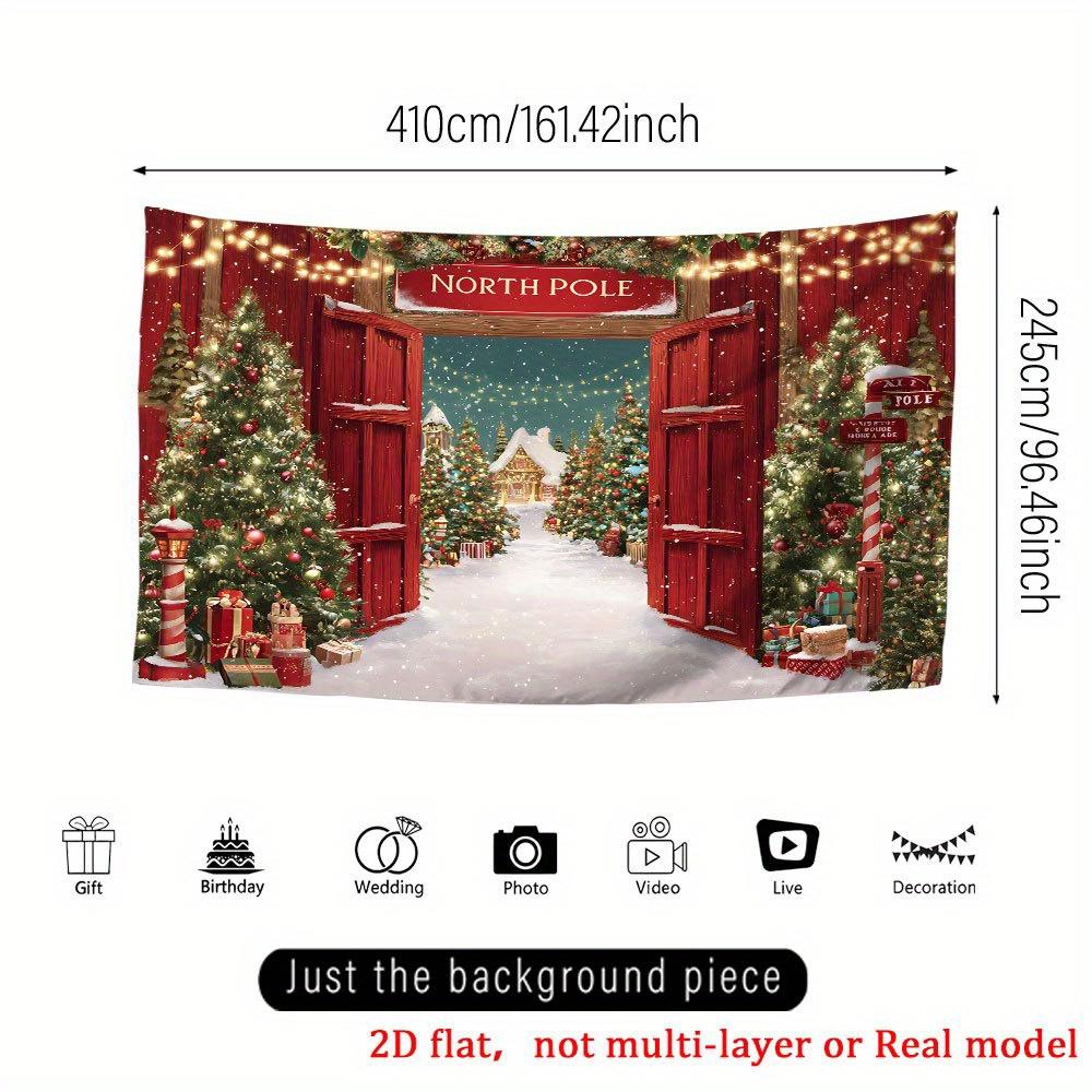 1Pcs Ultra Large Printed Party Banners Decoration Background Winter Backdrop Decorations For Photo Studio Photo Booth Christmas