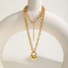 High Quality Heart-shaped Lock Necklace for Women,Luxurious Stainless Steel Link Chain Necklaces,Fashion Mother's Day Gift