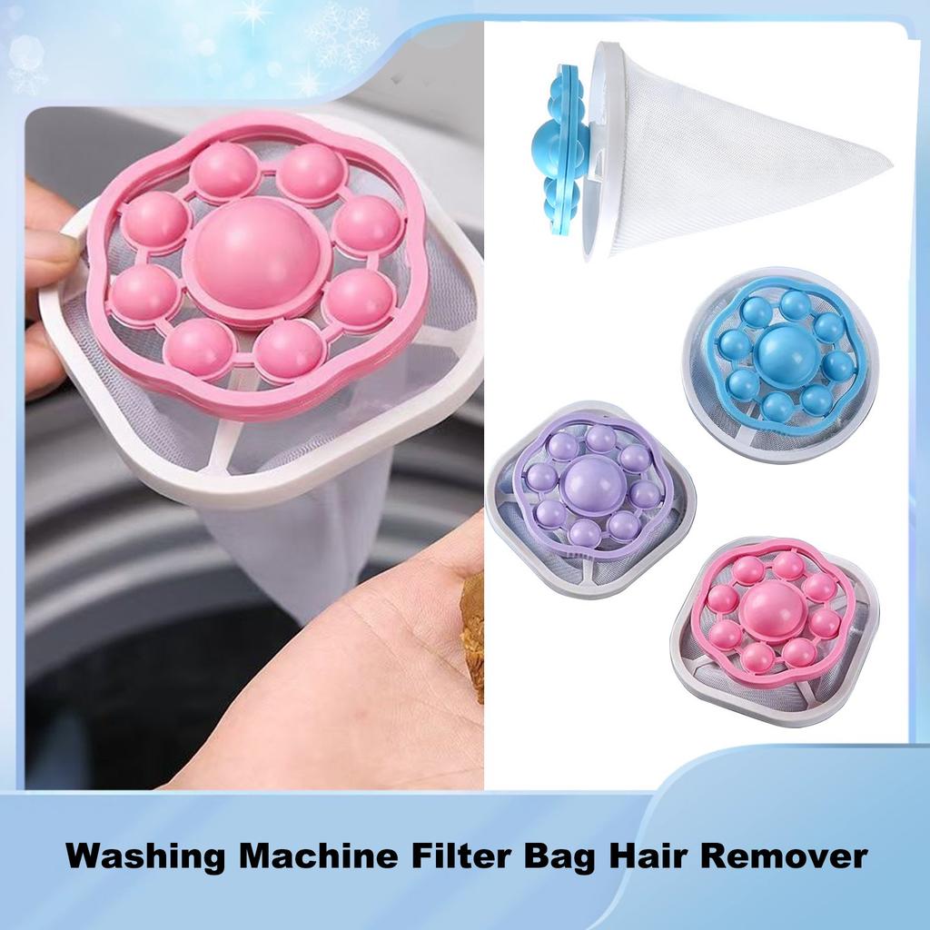 Washing Machine Filter Bag Hair Remover, Household Hair Removal And Hair Suction Sticky Hair Cleaning Filter